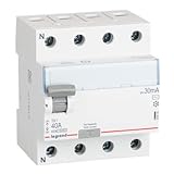 Legrand 403005 Interruptor Diferencial - Potencia de 400W - Intensidad de 40A y Sensibilidad de 30 mA - Color Gris - 85x108x40 cm- 1 Pieza