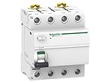 Schneider Electric A9R61425 Interruptor diferencial iID, 4P, 25A, 30mA, clase A SI de la gama Acti9, Blanco