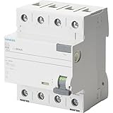 Siemens 5SV33446 Interruptor Diferencial 4P Clase A R 30mA 40A 400V