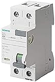 Siemens 5sv - Interruptor diferencial clase-a 2 polos 25a 300ma 70mm