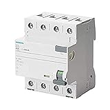 SIEMENS Ingenuity for life - 5SV36426 Interruptor Diferencial 4P Clase A R 300mA 25A 400V